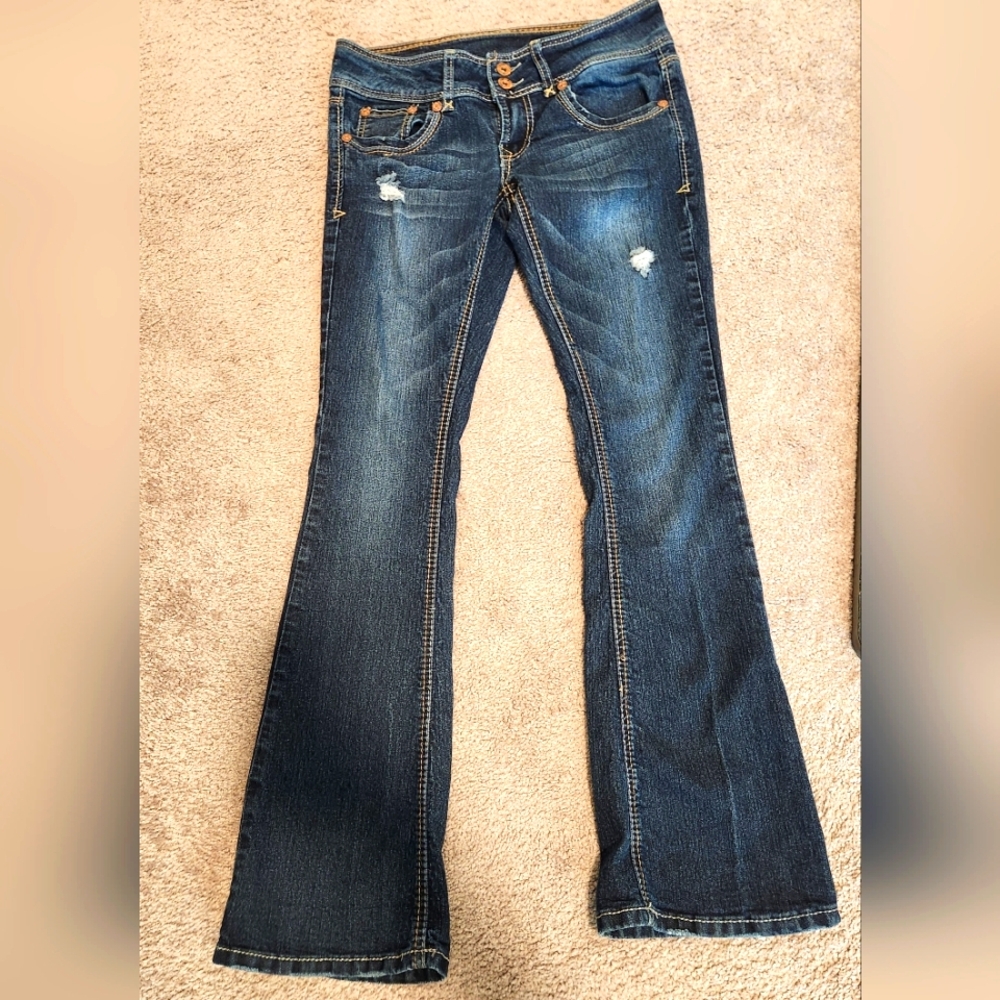 Dollhouse Dark Blue Flare Jeans